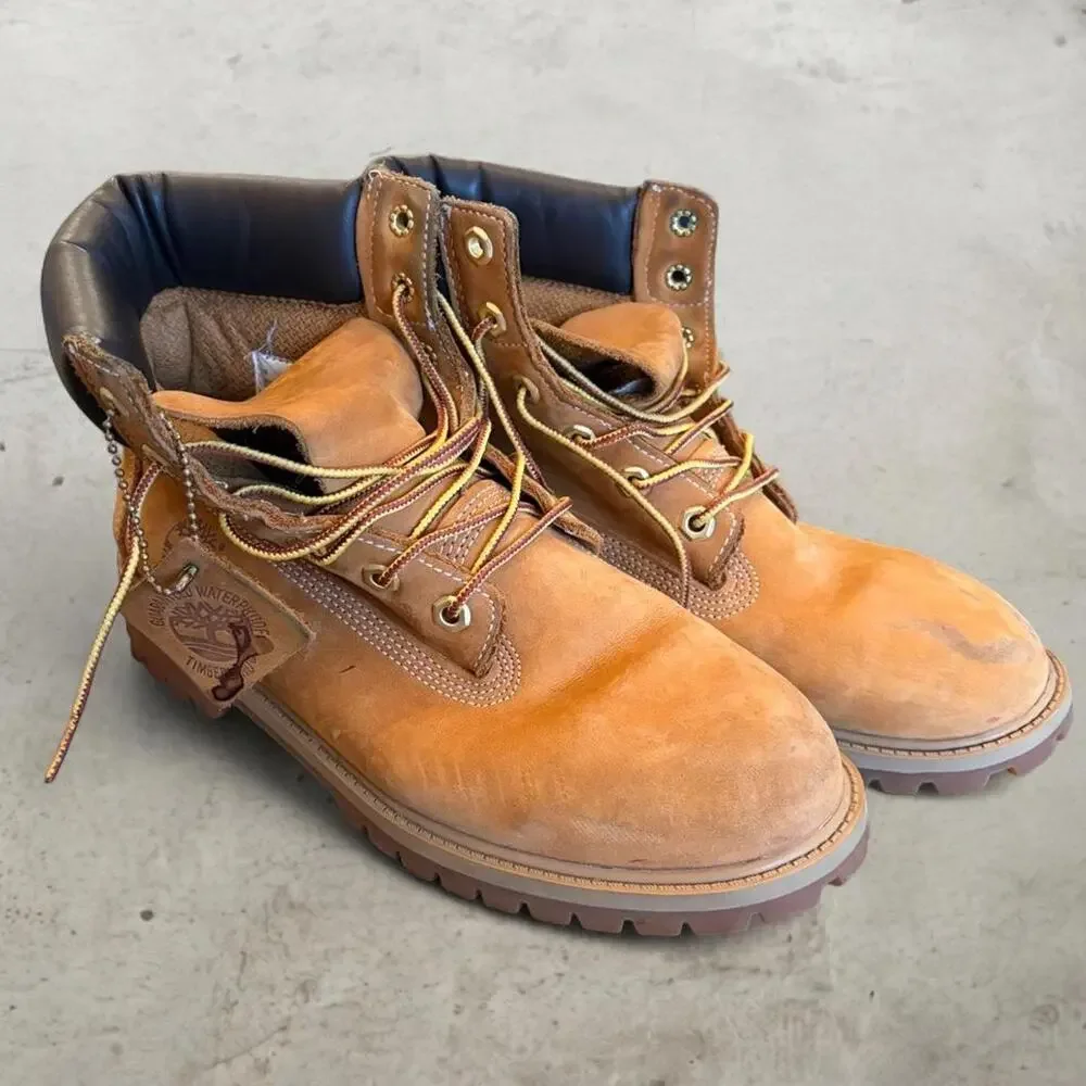 Timberland 6 In. Premium Waterproof Boots Wheat Mens 7 10061